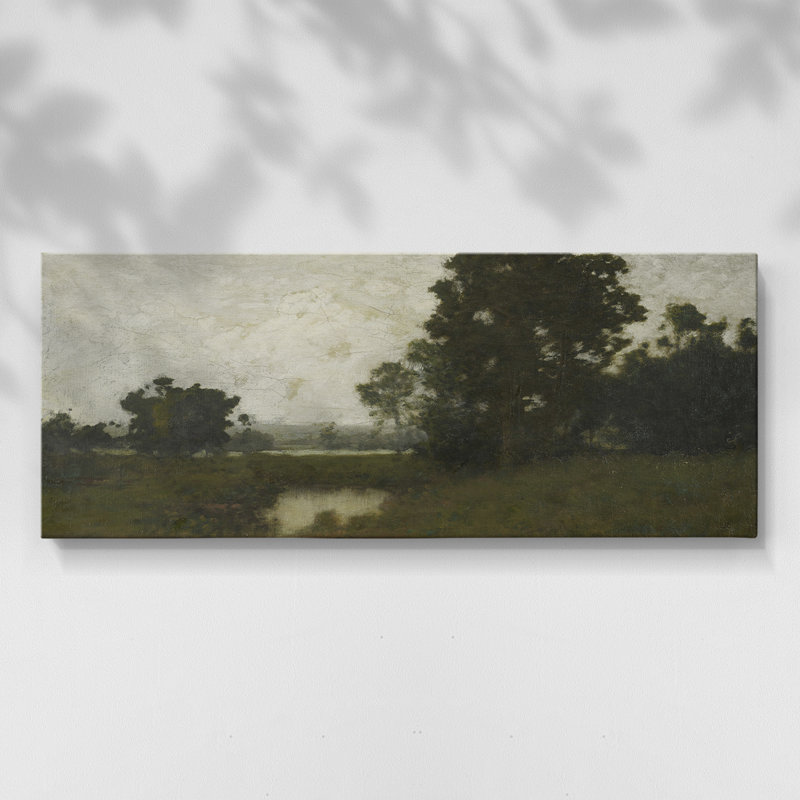 Paysage, série DCC-XXXVV, toile tendue avec châssis, prête à être accrochée, H 16 po x l 40 po