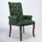 Elegant Upholstered Chenille Fabric Accent Dining Chair With Curved Solid Wood Legs And Tufted Design For Dining Room, Kitchen, And More-1743650715