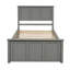 Lit plateforme avec rangement, 2 tiroirs avec roulettes, structure simple-1584317363