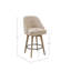 Tabouret de comptoir avec siège pivotant-1988124127