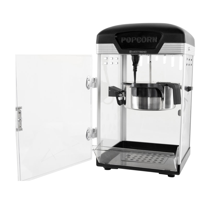 West Bend Theater Crazy 4 Qt. Popcorn Machine, In Black, Black
