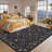Machine Washable Bordered Rug Non Slip Low Pile Rug Floral Foldable Rugs for Living Room Bedroom Playroom Nursery Dorm-628134077-628134070