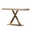 Hollenberg 50'' Glass Top Console Table