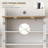 HOMCOM 66.5" Pantry Cabinet With Microwave Stand
