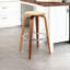 Chaise de bar 25 po à hauteur de comptoir pivotante sans dossier 25 po