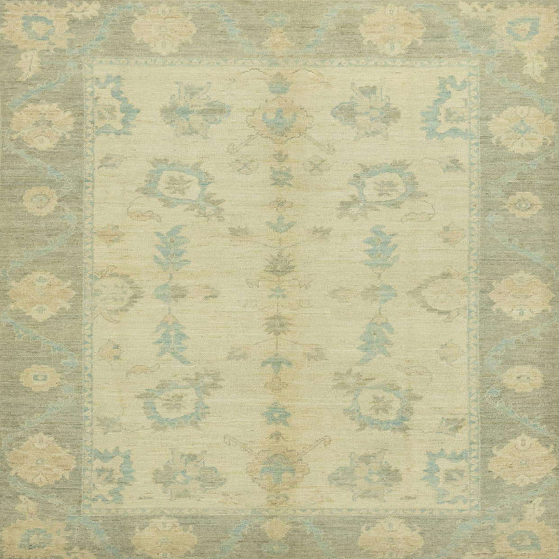 Abstract Indoor Rug, Square 5'