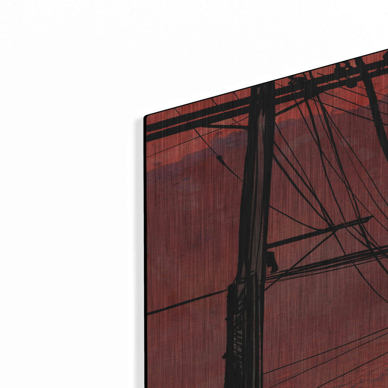 «Wires 3» par Giuseppe Cristiano - peinture sur métal sans cadre, H 36 po x l 24 po x P 0,13 po