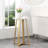 Rustic Round Wood Top End Table-1985612728