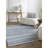 Abdera Hand-Tufted Wool Dark Blue/Ivory Rug-204273439