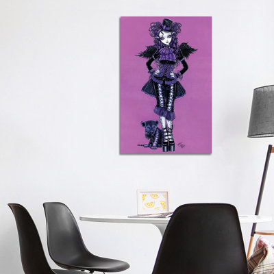 Kitty 1 Piece Wrapped Canvas Wall Art