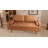 Aisha 70" Faux Leather Square Arm Loveseat-91527612