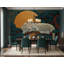 Murale tigre vert et vert oriental-509878899
