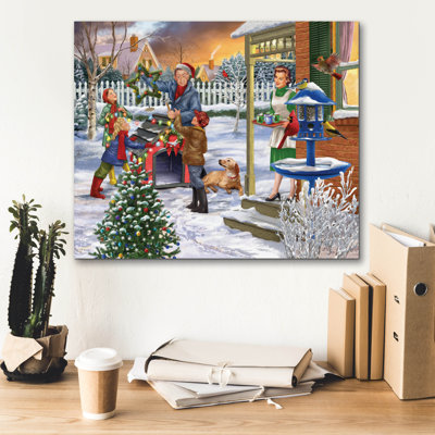 Toile épique Graffiti «Decking The Doghouse» par Bigelow, 24 po x 20 po