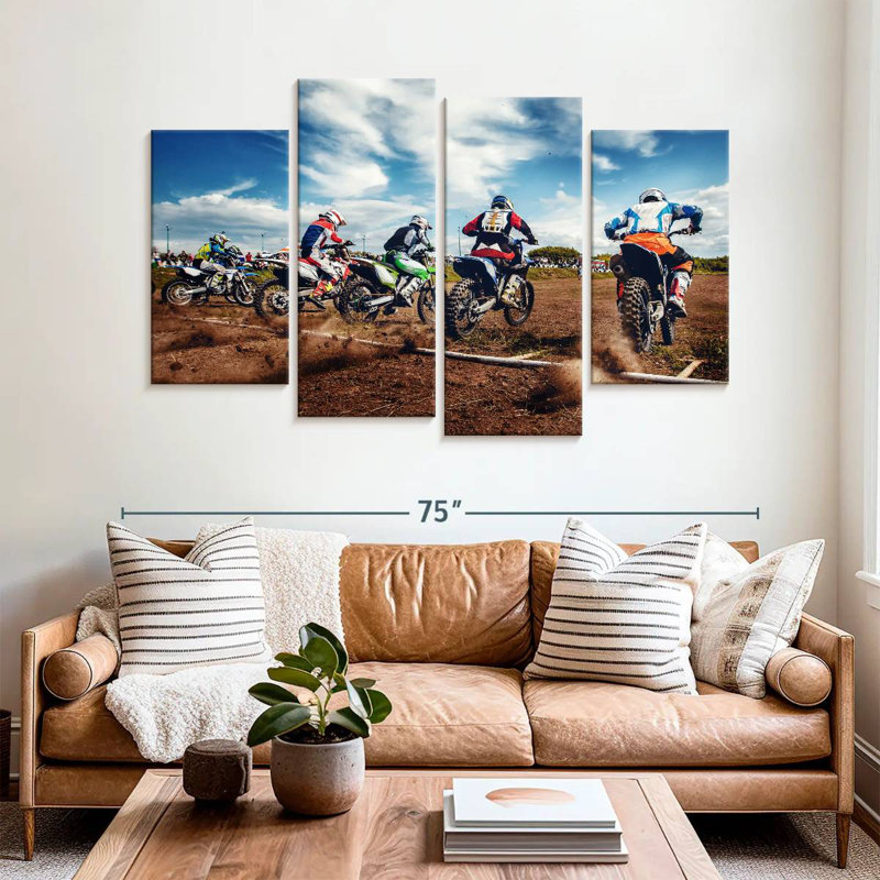 Motorcycles Sireci, 42'' H x 68'' W