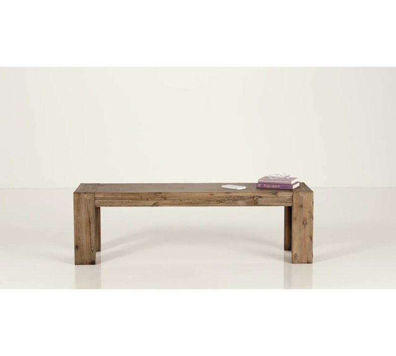 Acacia Wood Straight Leg Dining Bench, 58'' Wide