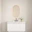 Miroir de salle de bain ovale 24 "x 40" à DEL Otis avec cadre doré brossé - Miroir de désembuage avec contrôle de gradation adaptatif, luminosité réglable et température de couleur (3000K / 4000K / 6000K)-1544700322