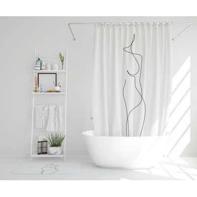 Nayen Polyester Shower Curtain Set