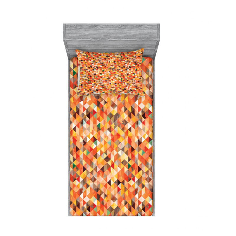 Microfiber Geometric Sheet Set