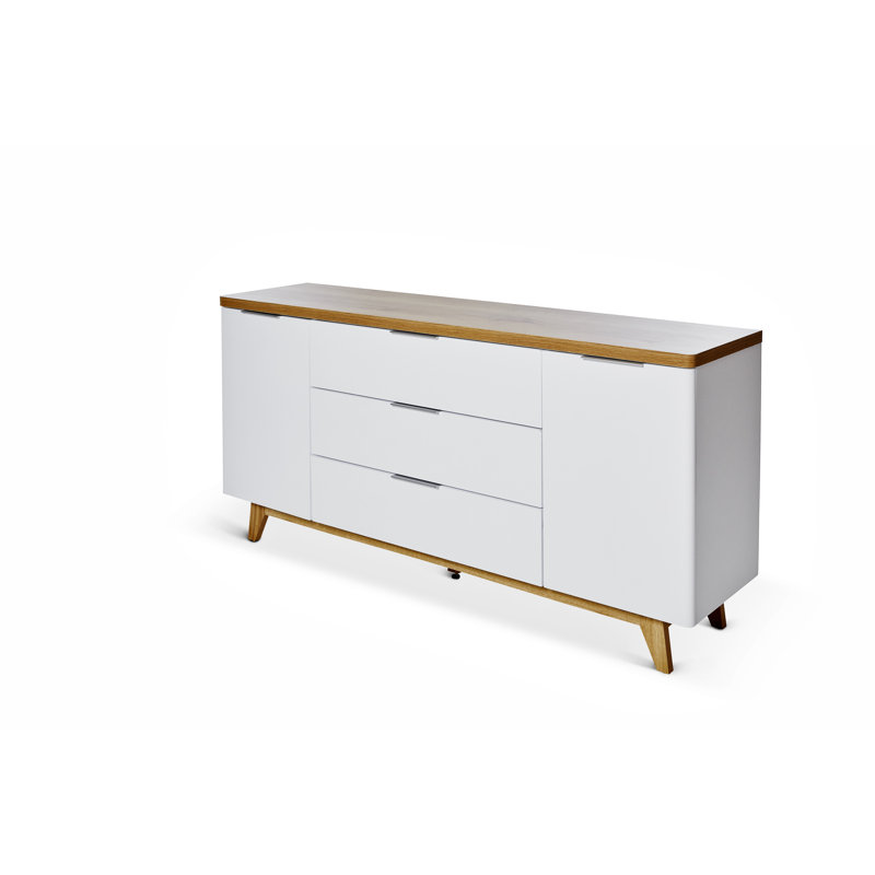 Arriaga 150cm 3 Drawer Sideboard, Brown/White