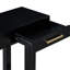 Console Ustyle 3 - très longue pour le vestibule, couloir au design simple et moderne, stable, noire élégante avec couloir à tiroirs, simplicité du salon, stabilité accrue,