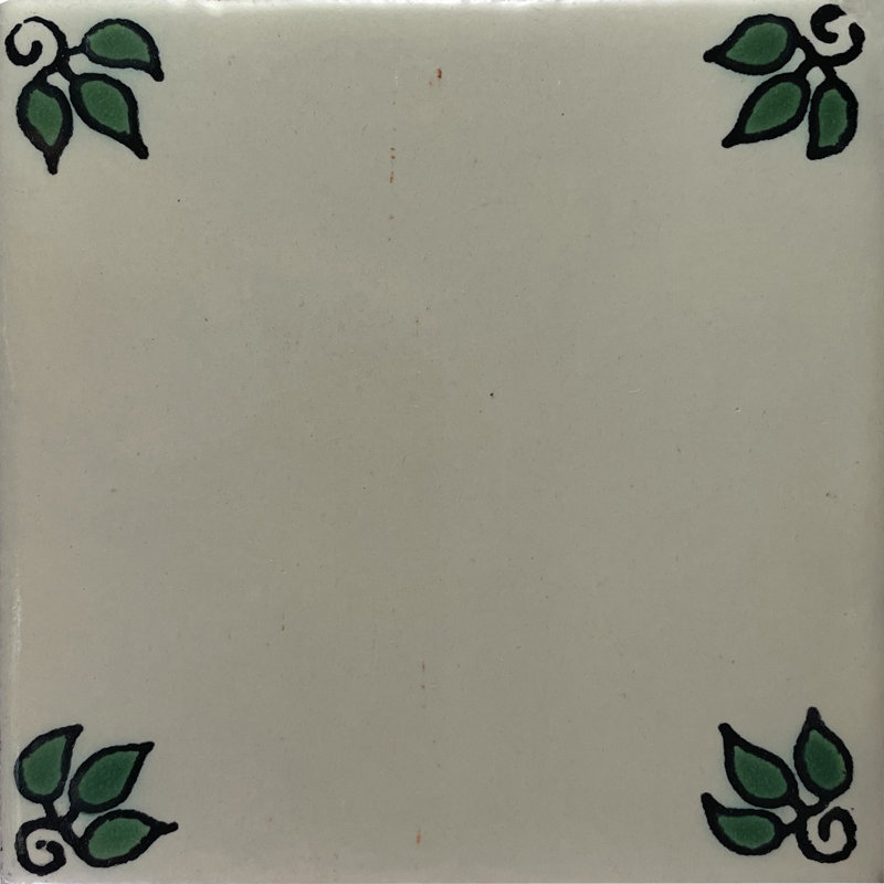 Carreau mexicain 4,2 po x 4,2 po 9 pièces TalaMex Vine Talavera