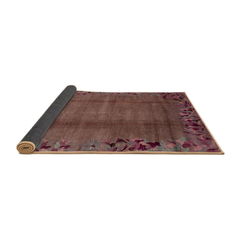 Milagrace Abstract Indoor Rug, Round 4'