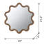 Miroir d'appoint 31 "x 30"