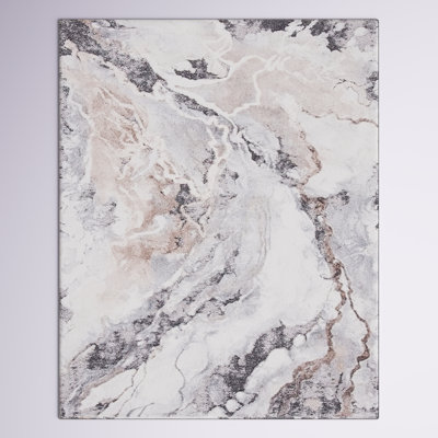 Makenna Abstract Gray/Beige Area Rug