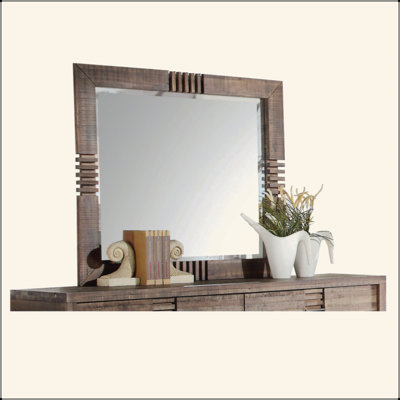 Reclaimed Oak Finish Mirror