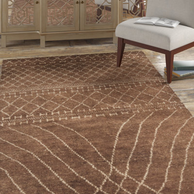 Burgess Hand Knotted New Zealand Wool Geometric Rug