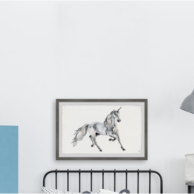 «Northernmost Silver Unicorn», reproduction encadrée, 20 po x 30 p