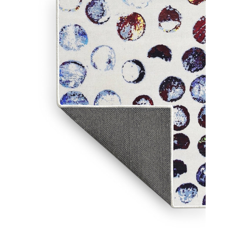 Tapis oriental blanc / mauve Alantis, Rectangle 5 pi x 7 pi