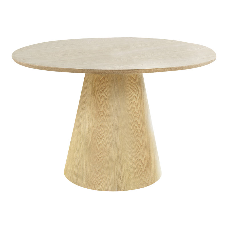 Chabely Ash Round Dining Table, Natural, 75" H x 160" W x 90" D