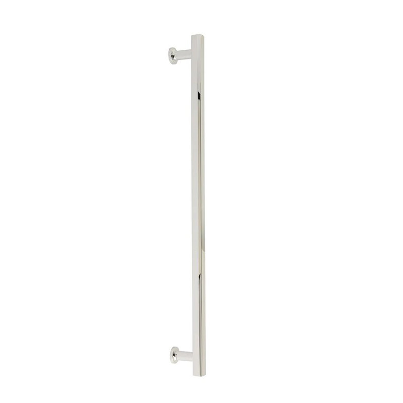 Poignée de porte de douche en verre Emtek Freestone (GBTB), 12", Nickel poli