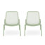 Chaises empilables modernes pour l'extérieur l 26 po x P 22,88 po H 26 po