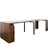 Modern Multifunctional Table With Outlet And Storage, Easily Adjusts To Space, Suitable For Weddings Family Reunions, Center Iron Leg Space - Saving Expandable Built In Charging Function,-124264699