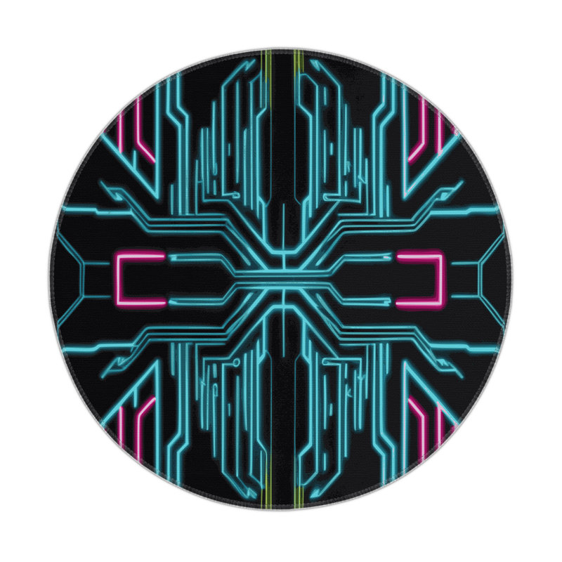 Spectrum Flight Indoor And Outdoor Area Rug, Round 5'