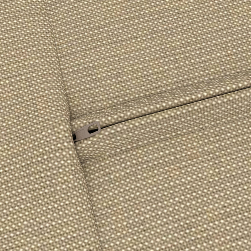 Outdoor Sunbrella Lounge Chair Cushion, Spectrum Mushroom Sunbrella® Plainweave