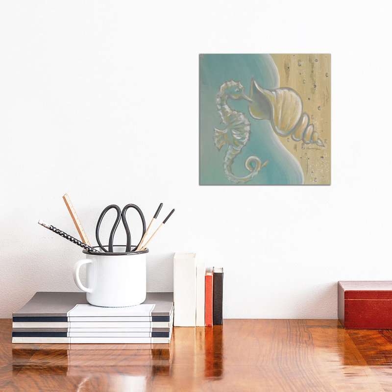 Pearl Beach I by Hakimipour-Ritter - Wrapped Canvas Painting, 30.48 cm H x 30.48 cm W