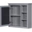 Armoire de rangement pour miroir de salle de bain 30 po x 28 po, conception moderne, intimité dissimulée, gris, armoire murale - 28 po, rangement spacieux, inclus,-584634043