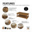 Four Leg Coffee Table with Storage-311842238