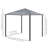 Soft Top Gazebo with Steel Frame and Mesh Curtain Sidewalls-98183925