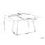 Extendable Metal Base Dining Table