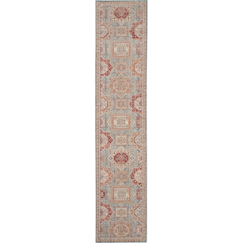 Oriental Indoor Rug, Runner 2'7" x 10'