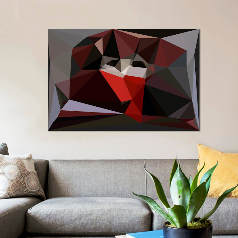 «The Mask», impression sur toile, H 26 po x l 40 po x P 1,5 po, Pas de tapis, Toile tendue