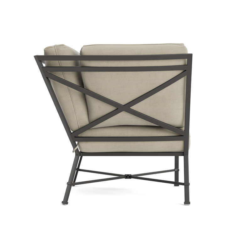 Venetian Outdoor Patio Sectional, Fusion Natural, Textured Pewter