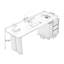 Bureau rectangulaire à 3 tiroirs en bois manufacturé brun noisette + brun-1541424055-1541424041
