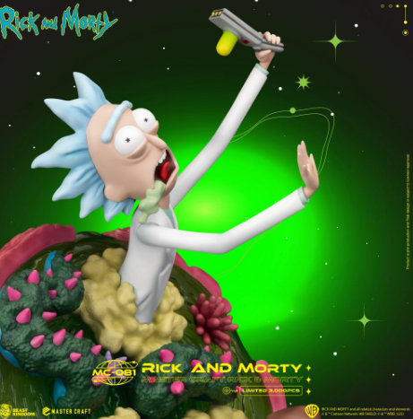 Statue de maître Rick et Morty