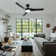 52" Smart Ceiling Fan with Dimmable LED Light and Remote Control