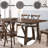 Dark Oak Finish Dining Table